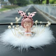 汽车摆件创意个性卡通可爱天使高档车饰网红女神款车载车内装饰品