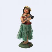 Hula girl Dashboard Doll树脂草裙公仔
