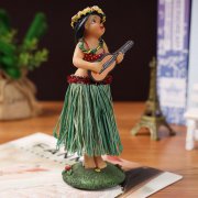 Hula girl Dashboard Doll树脂草裙公仔
